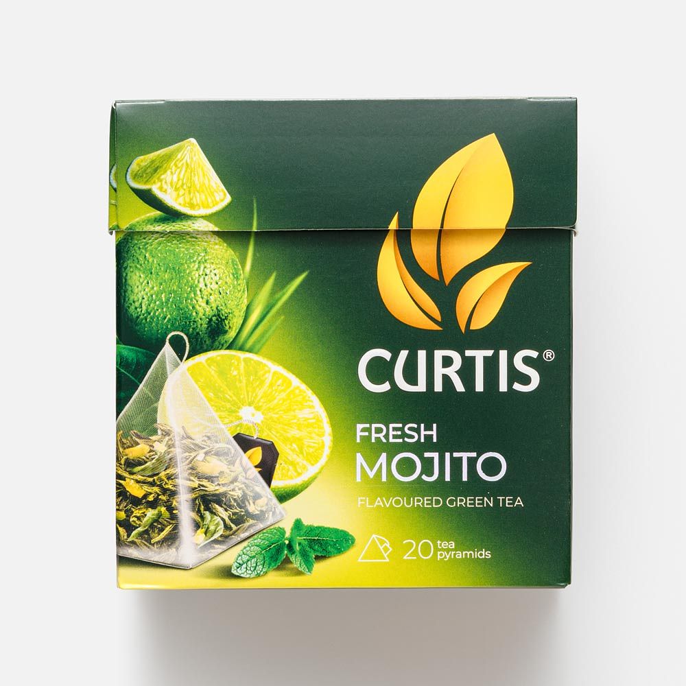 Изображение товара Зелёный чай Curtis, Fresh Mojito, в пирамидках, 20 шт.