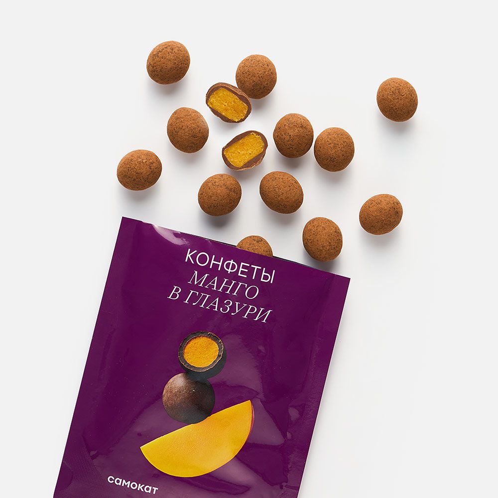 Изображение товара Конфеты Самокат, манго в глазури, 80 г