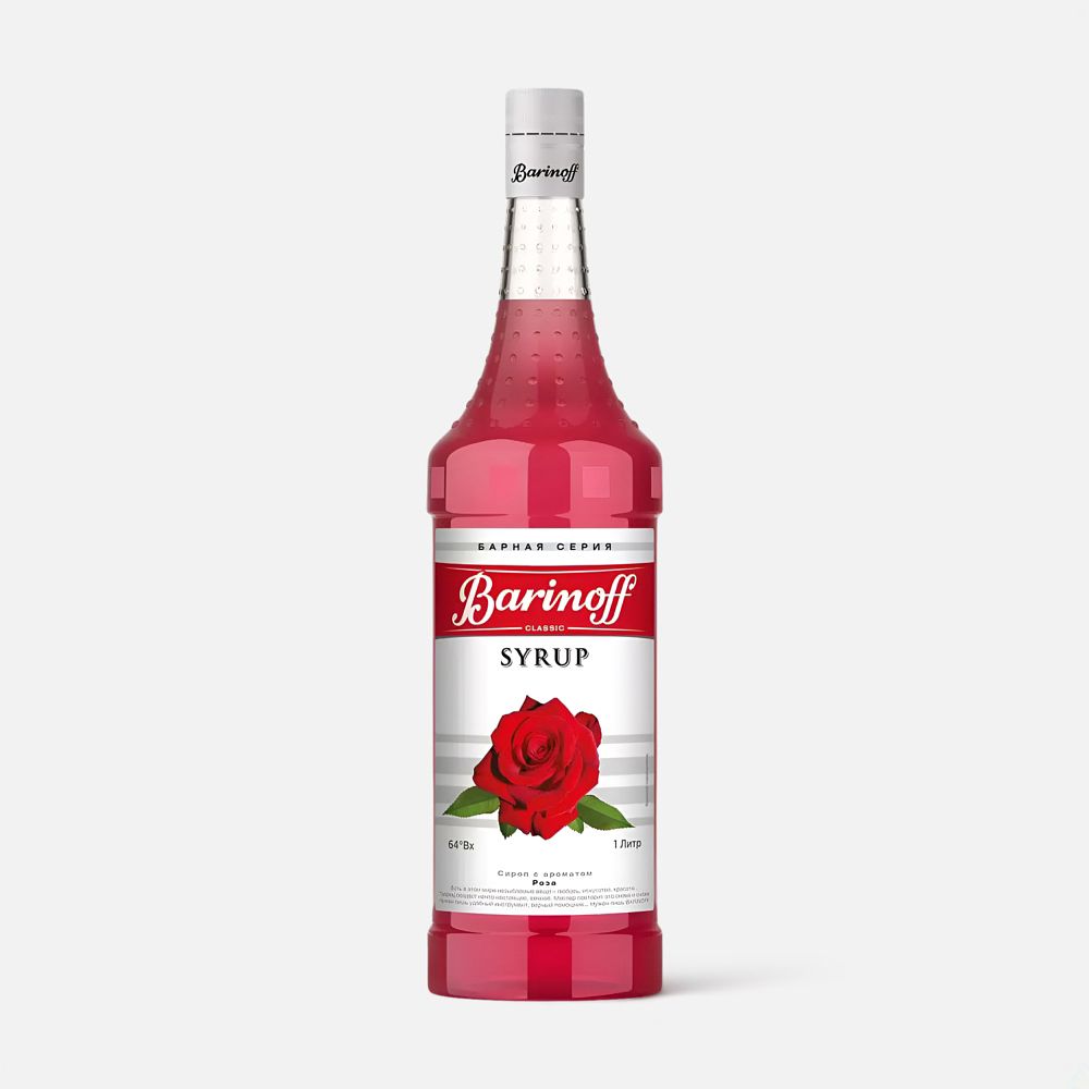 Изображение товара Сироп Barinoff для кофе, коктейлей и выпечки, Роза, 1 л
