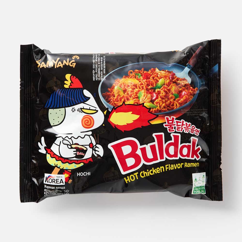 Изображение товара Лапша Samyang Buldak, Hot Chicken, острая, курица, быстрого приготовления, 140 г