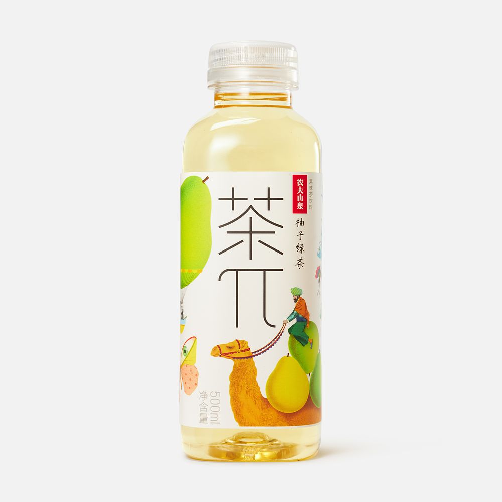 Изображение товара Холодный зелёный чай Nongfu Spring, Tea Pi, с соком, помело, 0,5 л