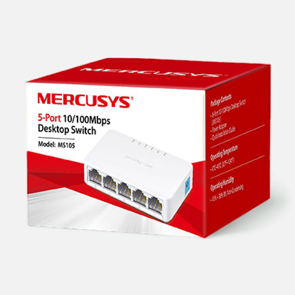 Изображение товара Коммутатор Mercusys MS105 White