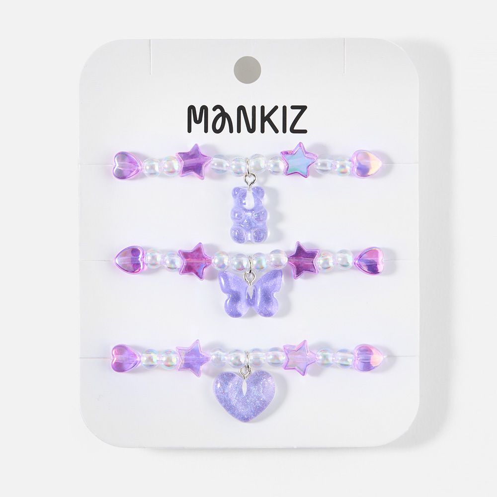 Изображение товара Детские браслеты Mankiz, 3 шт.
