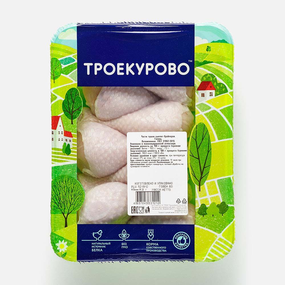Изображение товара Голень цыплёнка-бройлера Троекурово, 900 г
