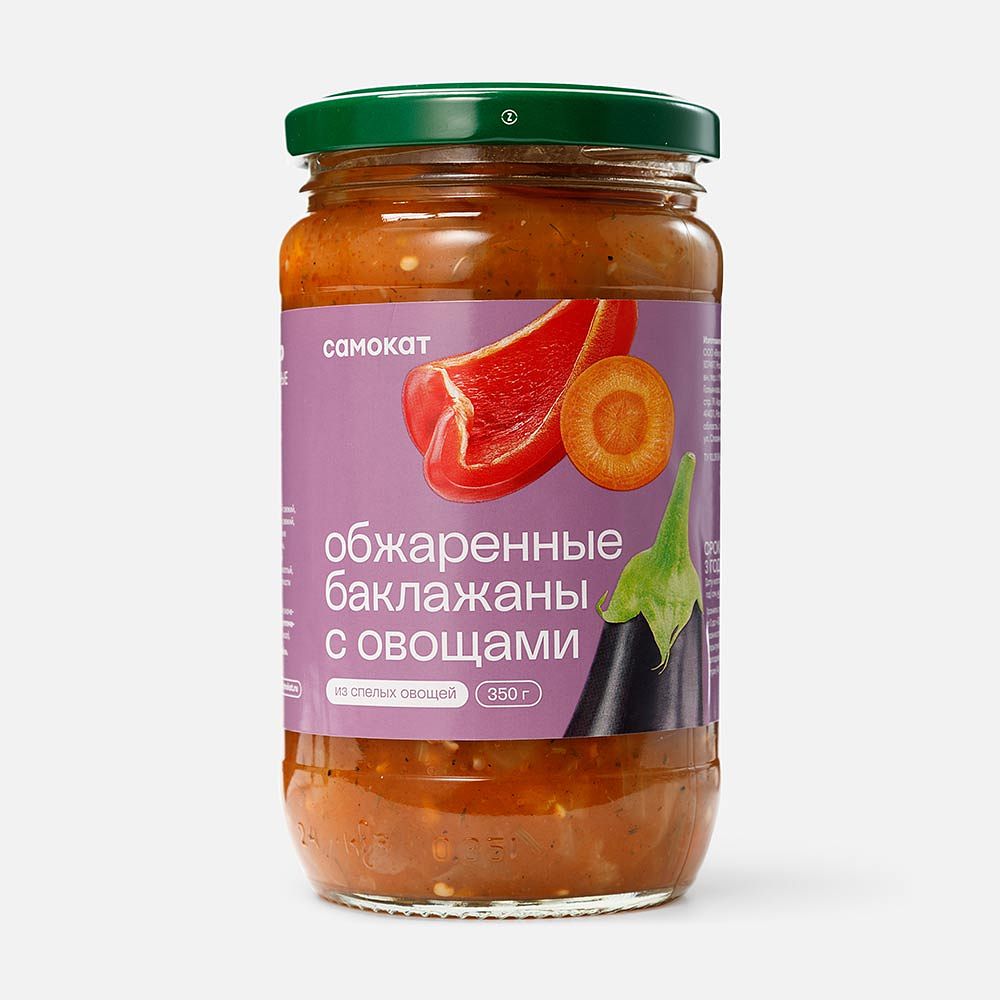 Изображение товара Баклажаны Самокат, обжаренные с овощами, 350 г