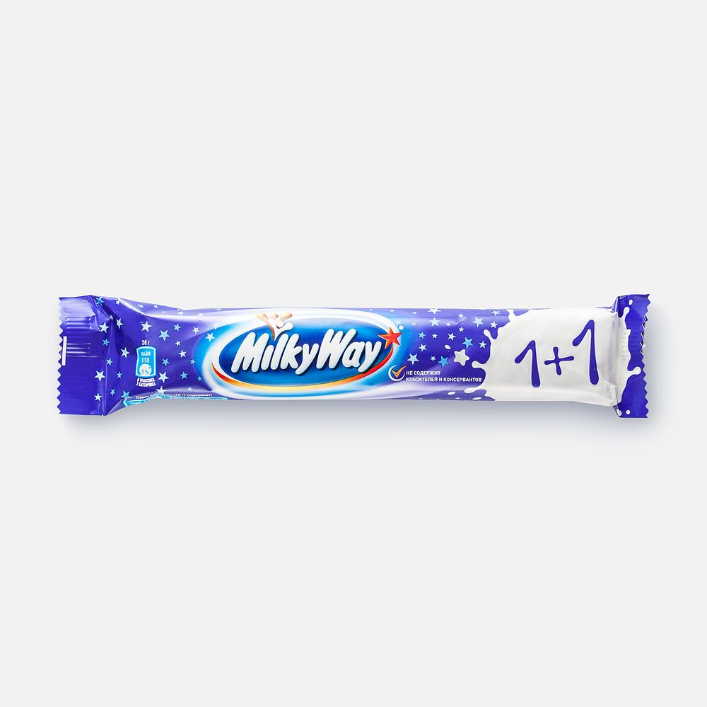 Изображение товара Шоколадный батончик Milky Way, 1+1, 52 г