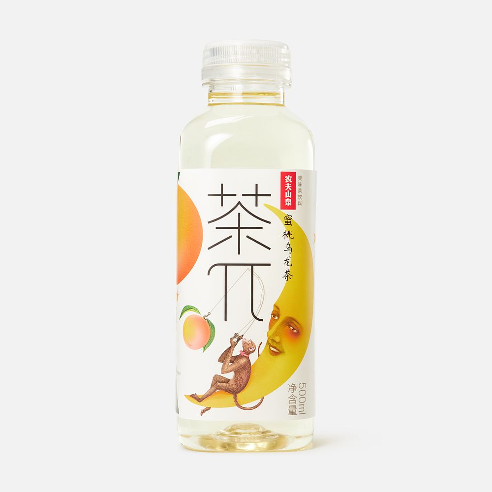 Изображение товара Холодный чай улун Nongfu Spring, Tea Pi, с соком, медовый персик, 0,5 л