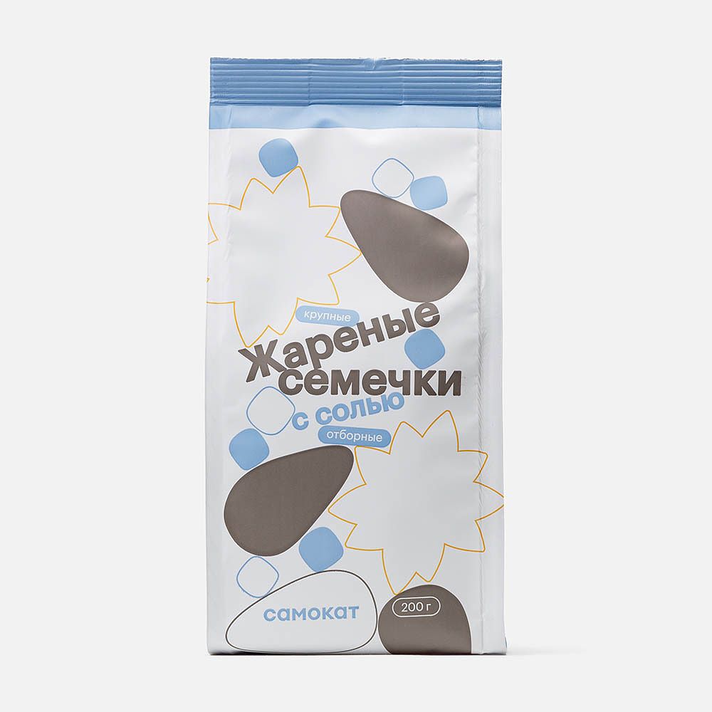 Изображение товара Подсолнечные семечки Самокат, обжаренные, с солью, 200 г