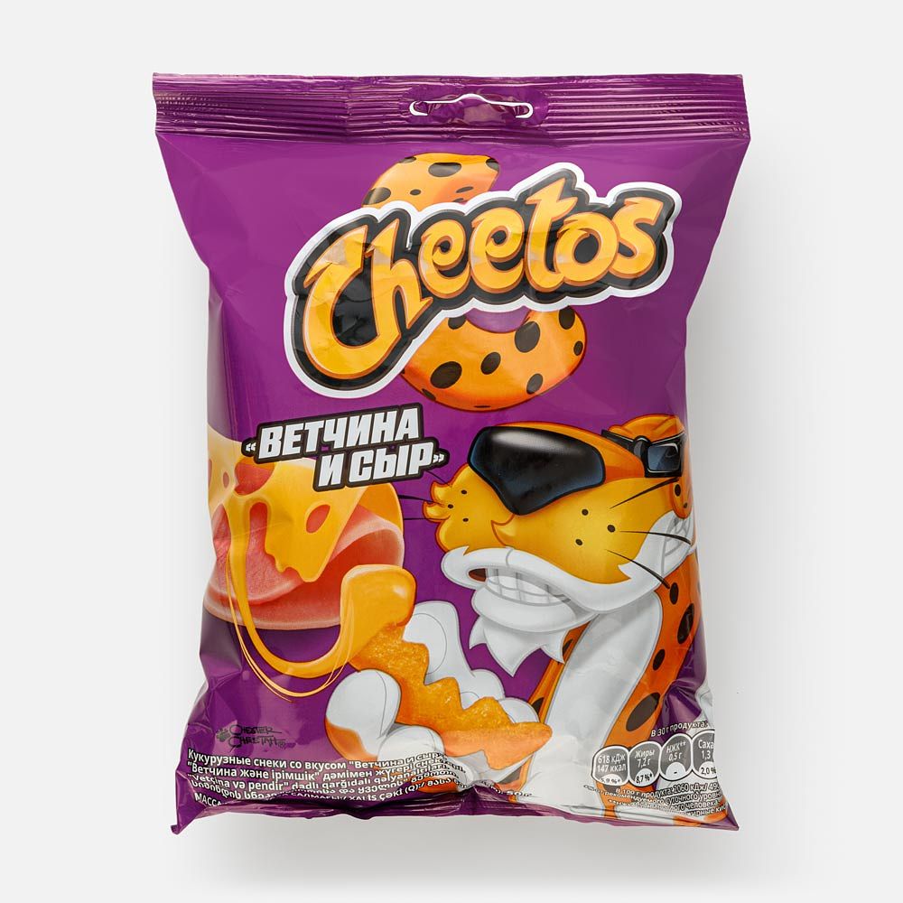 Изображение товара Кукурузные снеки Cheetos, ветчина и сыр, 50 г
