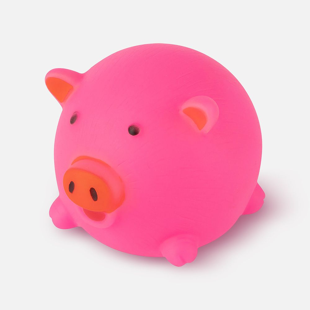 Изображение товара Игрушка-пищалка Рыжий кот Свинка, для собак