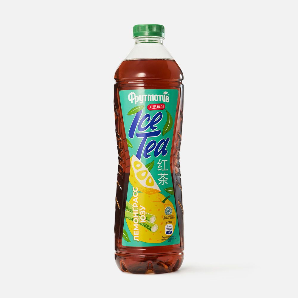 Изображение товара Холодный чёрный чай Фрутмотив Ice Tea, лемонграсс и юзу, 1,5 л