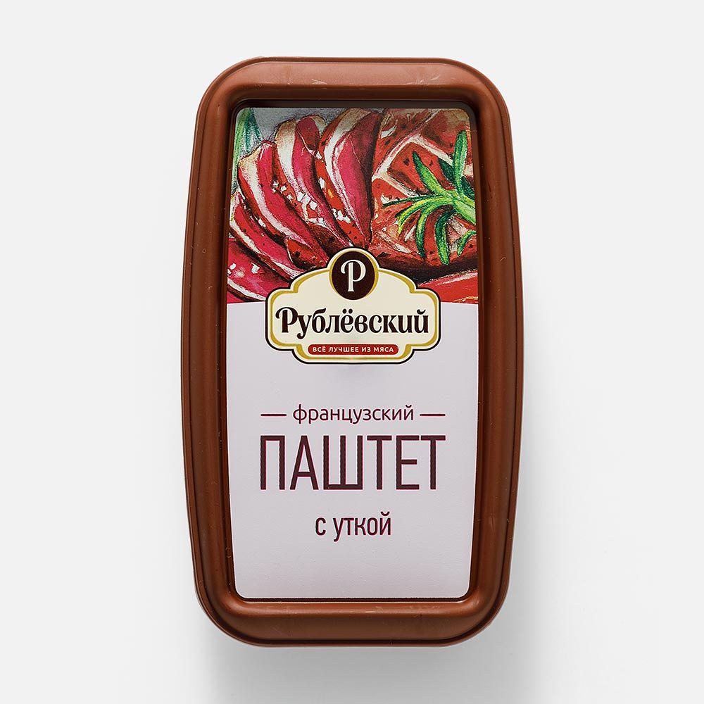 Изображение товара Паштет Рублёвский, Французский, с уткой, 175 г