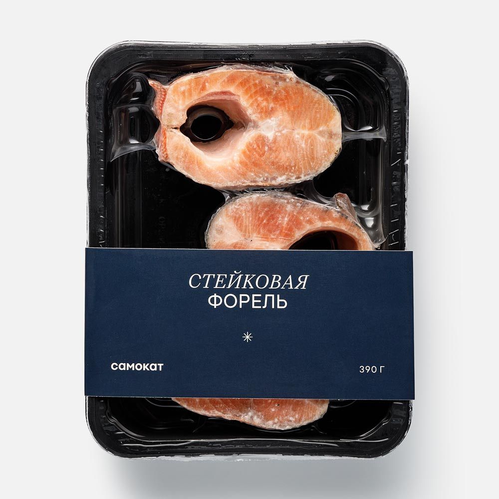 Изображение товара Форель Самокат Стейковая, замороженная, 390 г