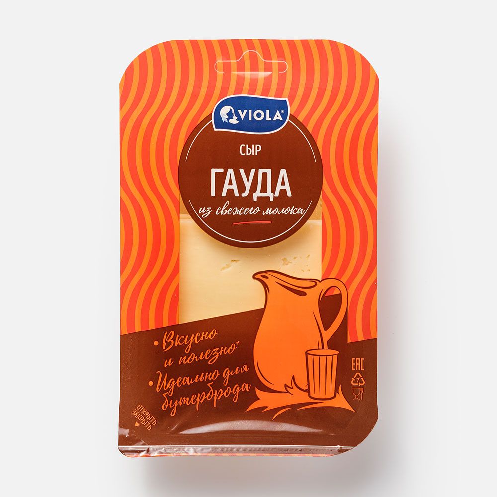 Изображение товара Гауда Viola, полутвёрдая, нарезка, 45%, 120 г