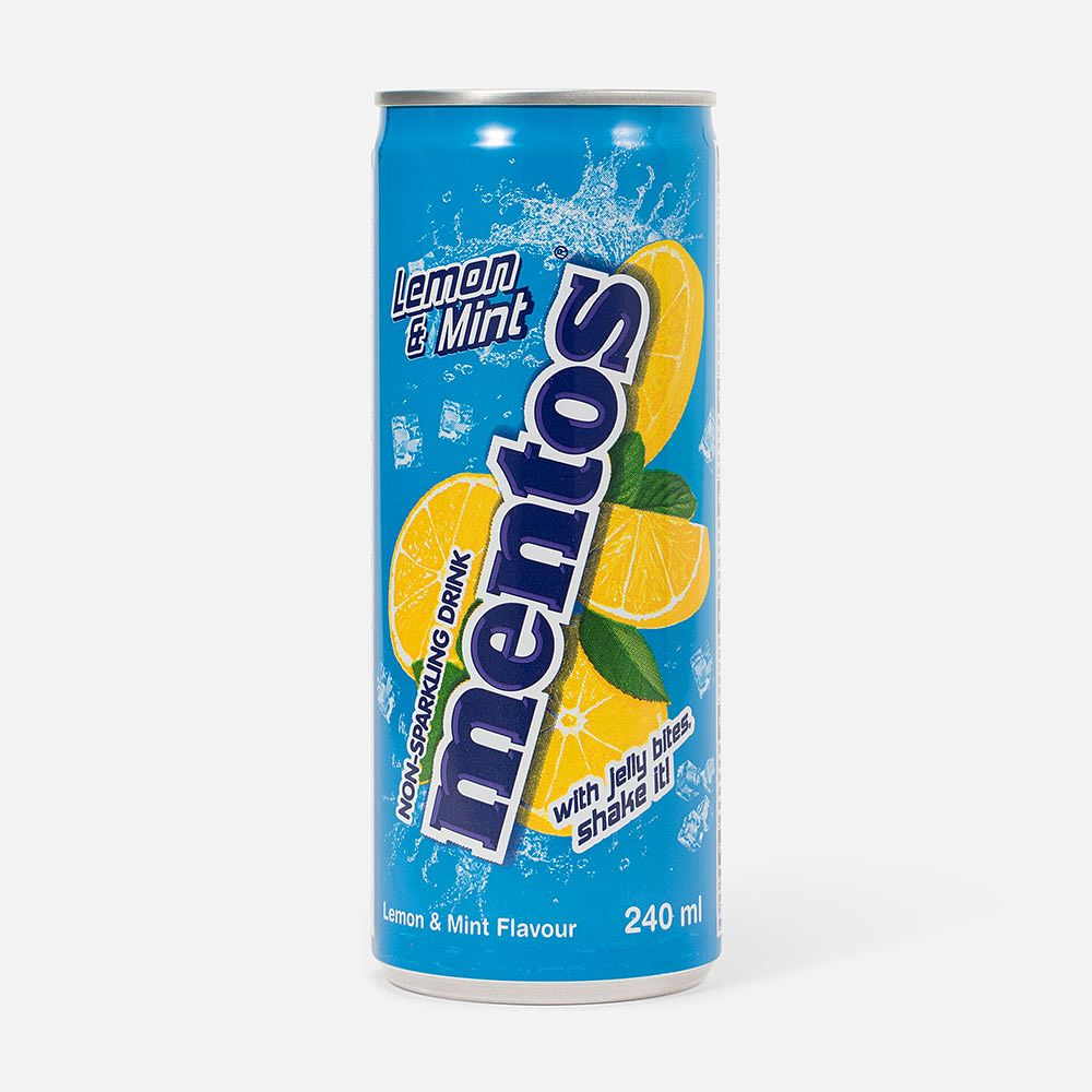 Изображение товара Напиток Mentos, лимон и мята, без газа, 0,24 л
