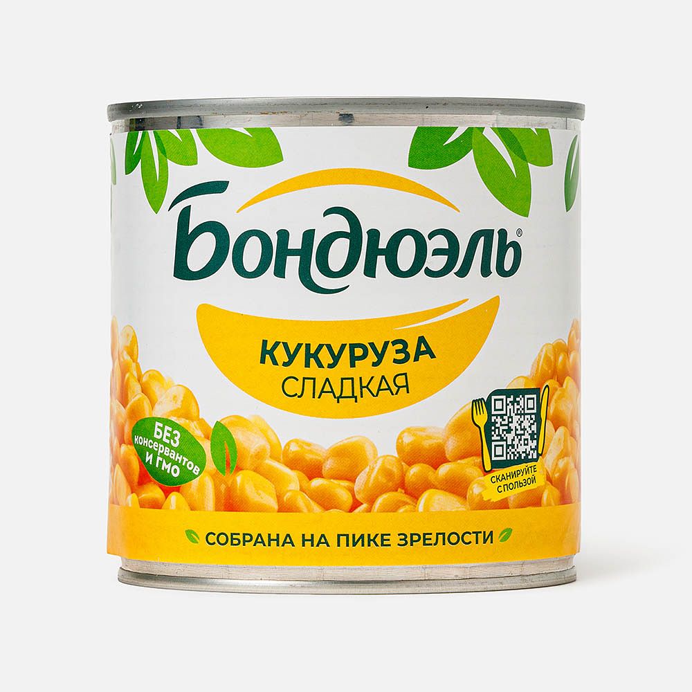 Изображение товара Кукуруза Bonduelle, сладкая, 425 мл