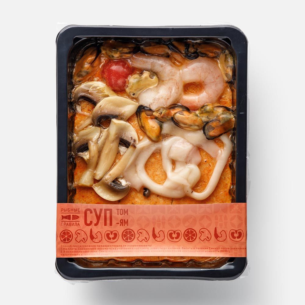 Изображение товара Том-ям Рыбные правила без риса замороженное блюдо 300 г