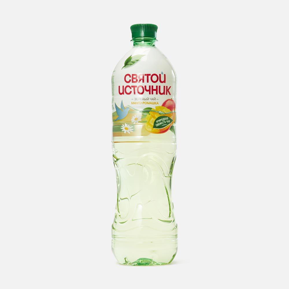 Изображение товара Холодный зелёный чай Святой источник манго и ромашка 1 л натуральный освежающий напиток