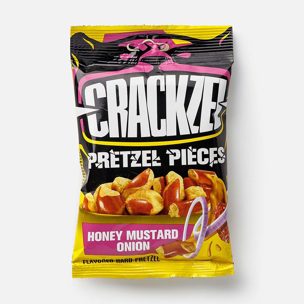 Изображение товара Снеки Crackzel Pretzel Pieces, медовая горчица и лук, 65 г