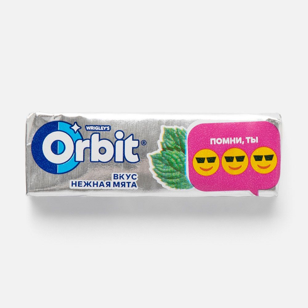 Изображение товара Жвачка Orbit, нежная мята, без сахара, 13,6 г