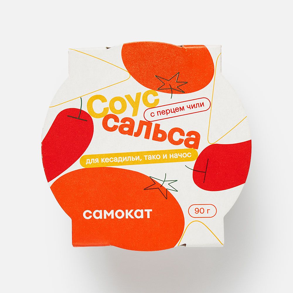 Изображение товара Соус сальса Самокат, с томатами и перцем чили, острый, 90 г