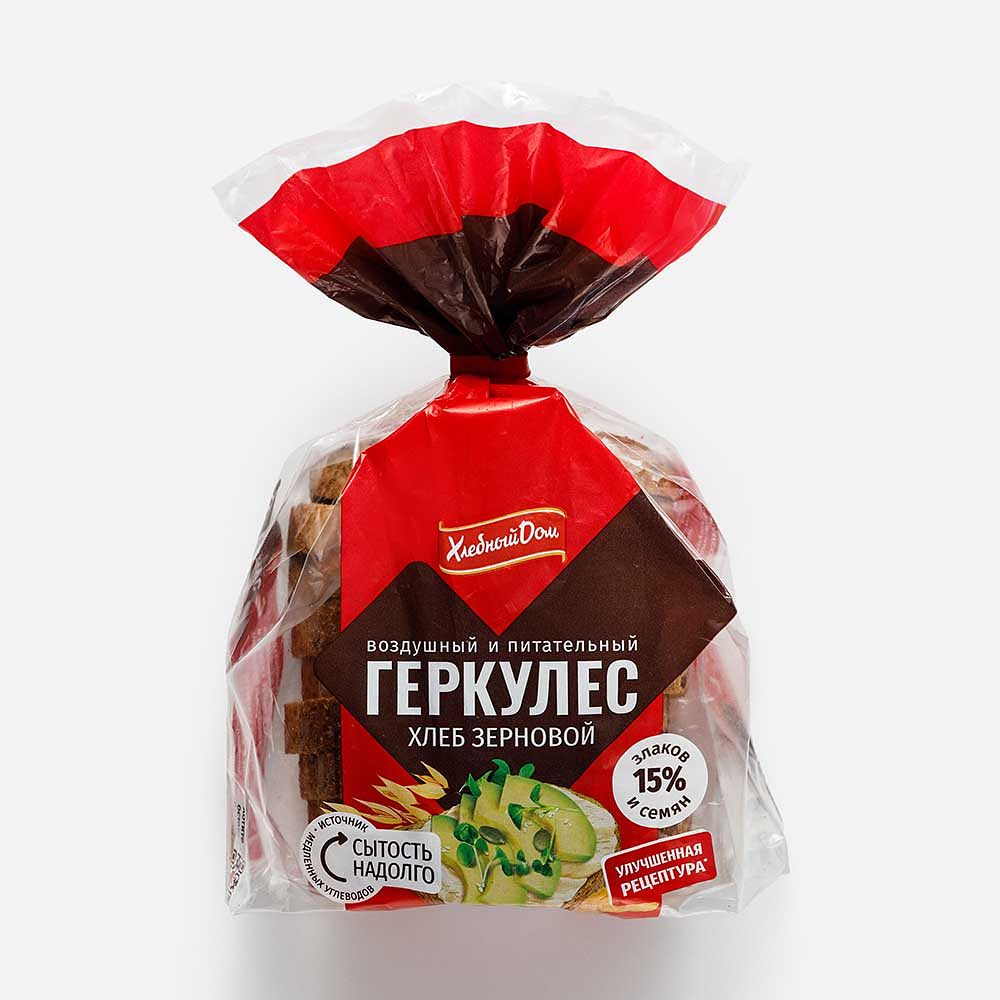 Изображение товара Зерновой хлеб Хлебный дом, Геркулес, нарезка, 250 г