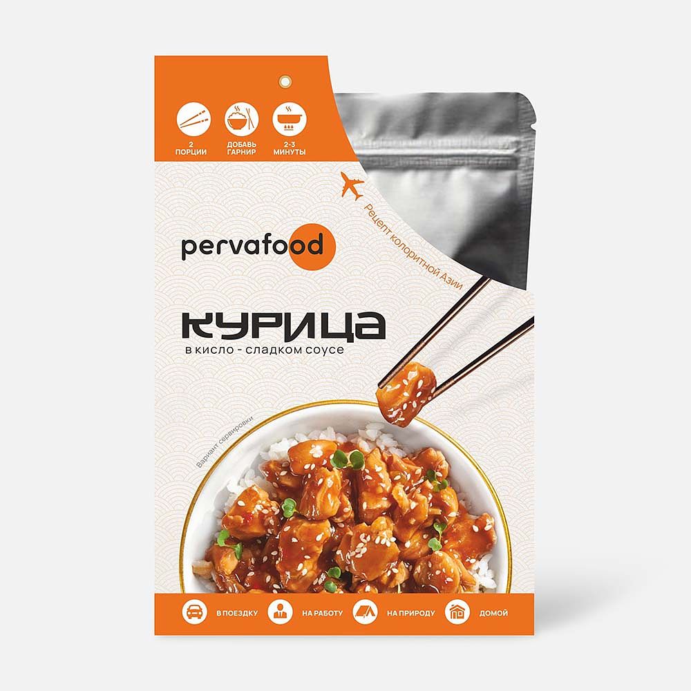 Изображение товара Курица Pervafood, в кисло-сладком соусе, 300 г
