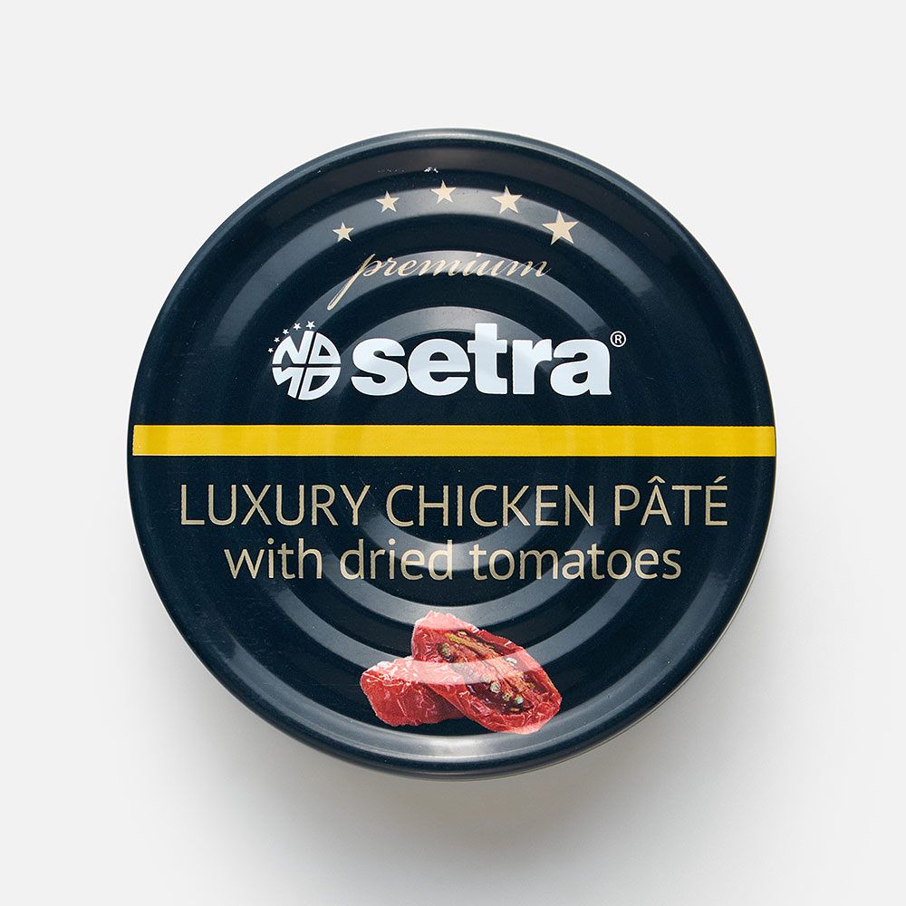 Изображение товара Куриный паштет Setra Luxury, с вялеными томатами, 100 г