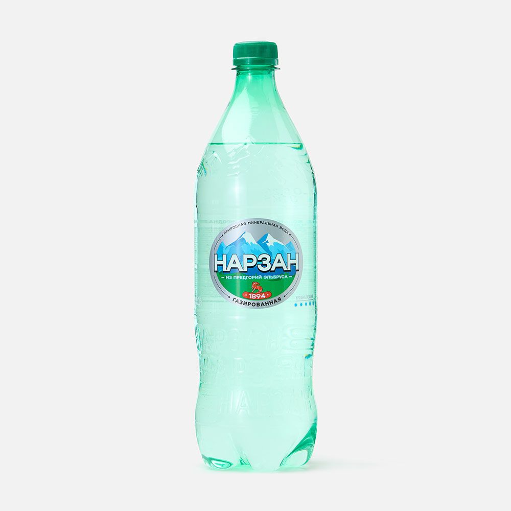 Изображение товара Минеральная вода Нарзан, с газом, 1 л
