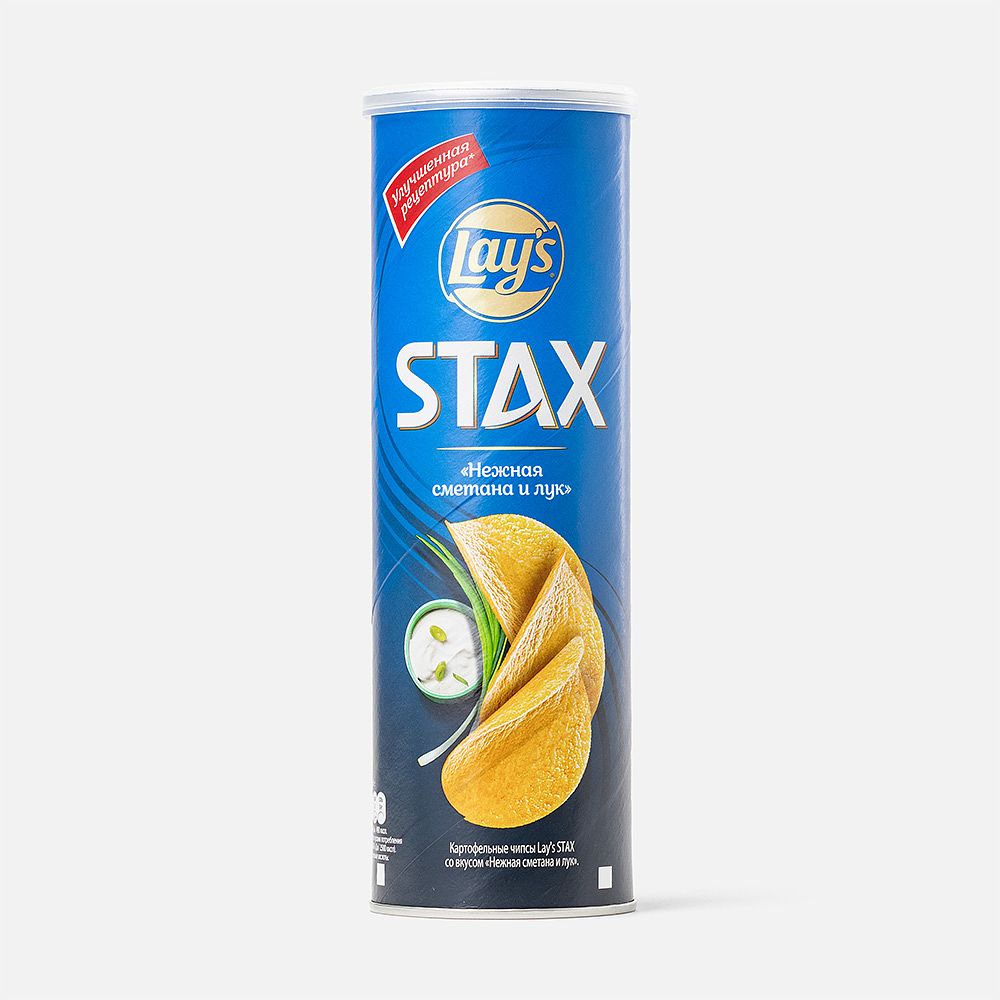 Изображение товара Чипсы Lay's Stax, нежная сметана и лук, 140 г