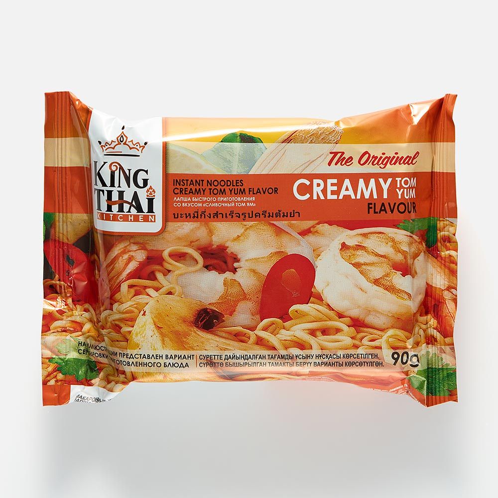 Изображение товара Лапша King Thai Kitchen, кремовый Том ям, быстрого приготовления, 90 г