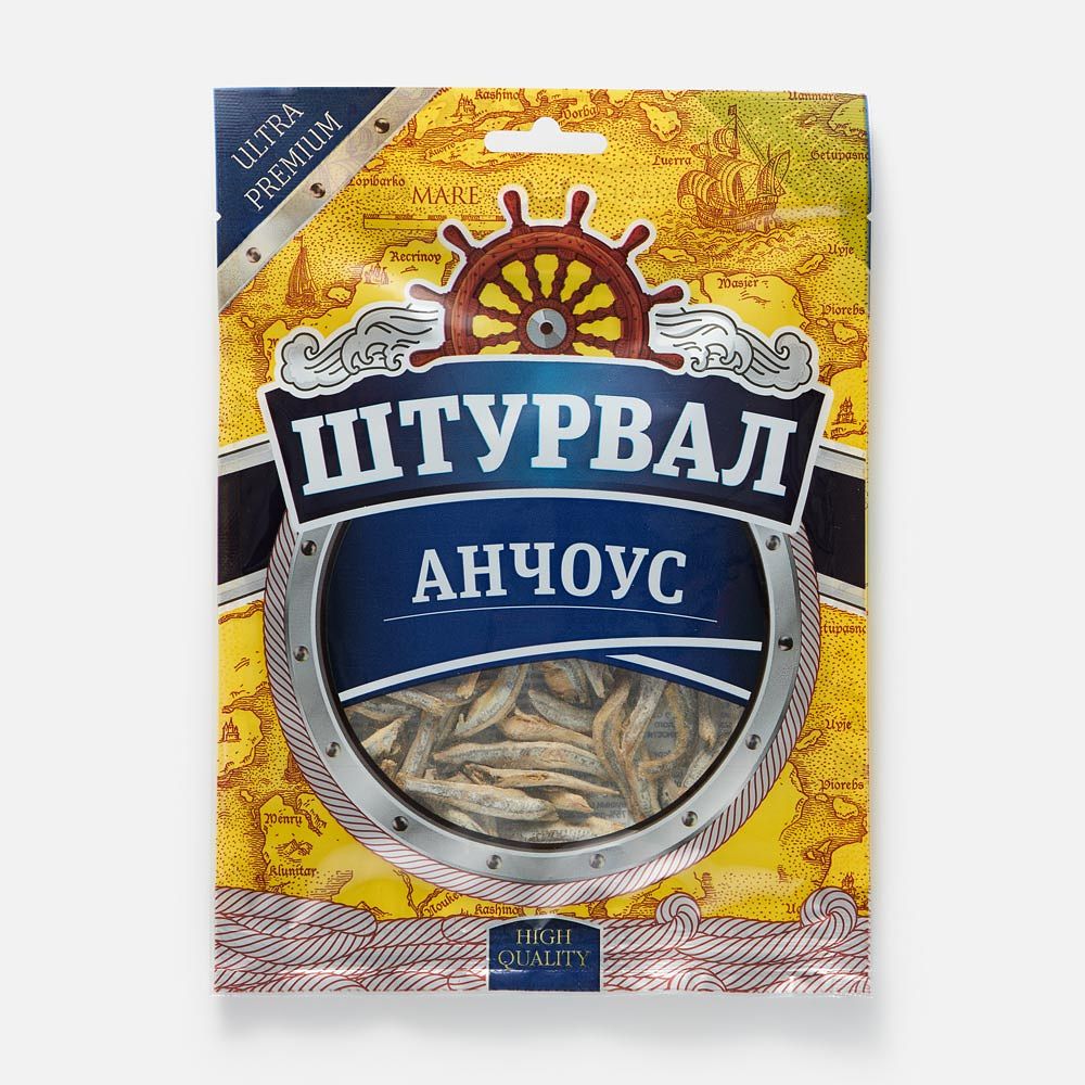 Изображение товара Солёно-сушёный анчоус Штурвал, 36 г
