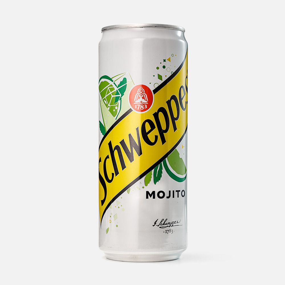 Изображение товара Лимонад Schweppes, мохито, с газом, 0,33 л