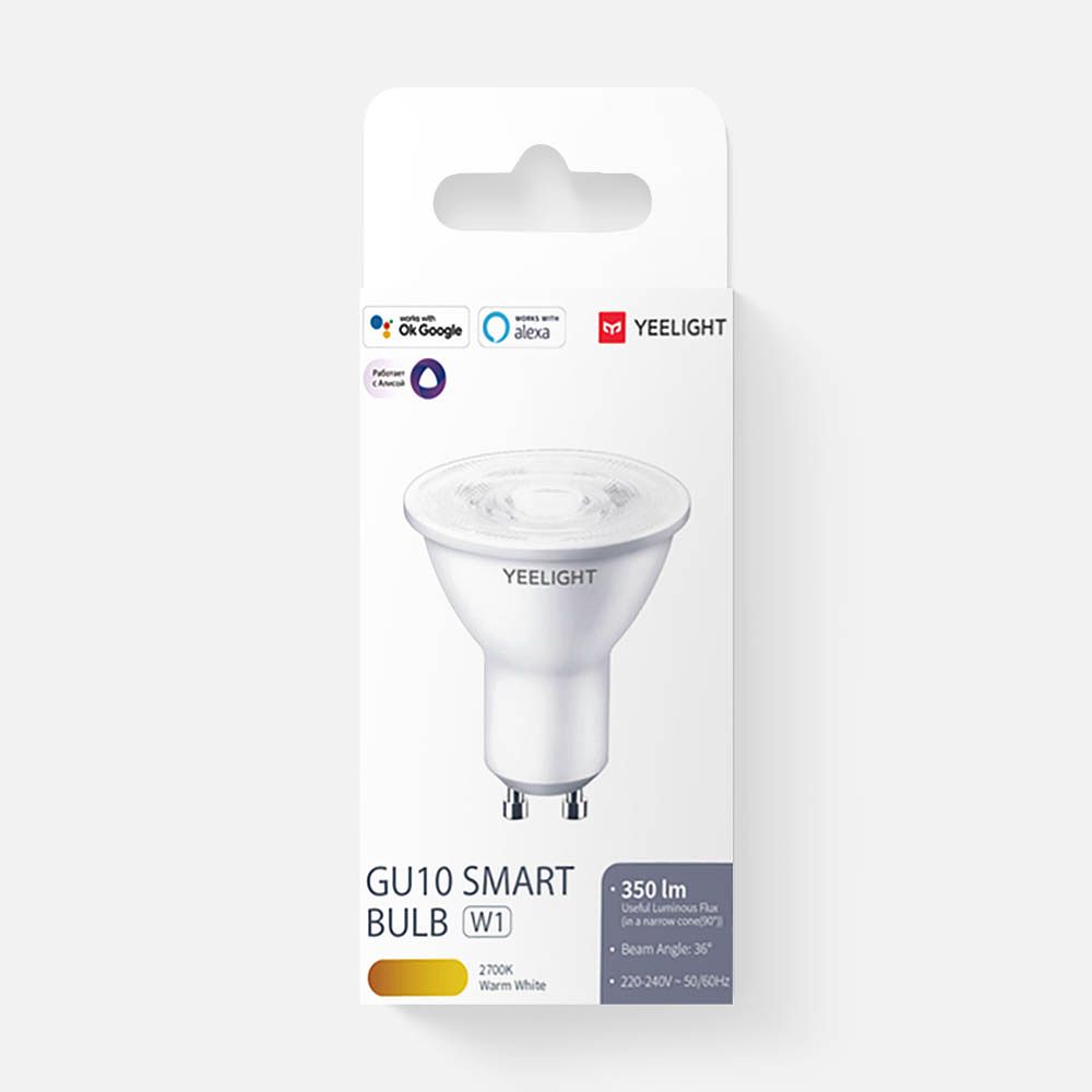 Изображение товара Умная лампа Yeelight Smart Bulb W1, диммируемая, GU10, YLDP004