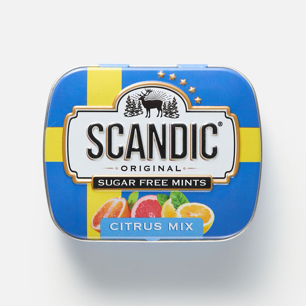 Изображение товара Конфеты Scandic, без сахара, цитрус-микс, 14 г