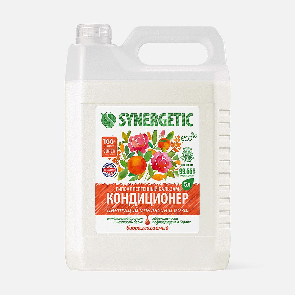 Изображение товара Кондиционер-бальзам Synergetic Цветущий апельсин и роза, 5 л