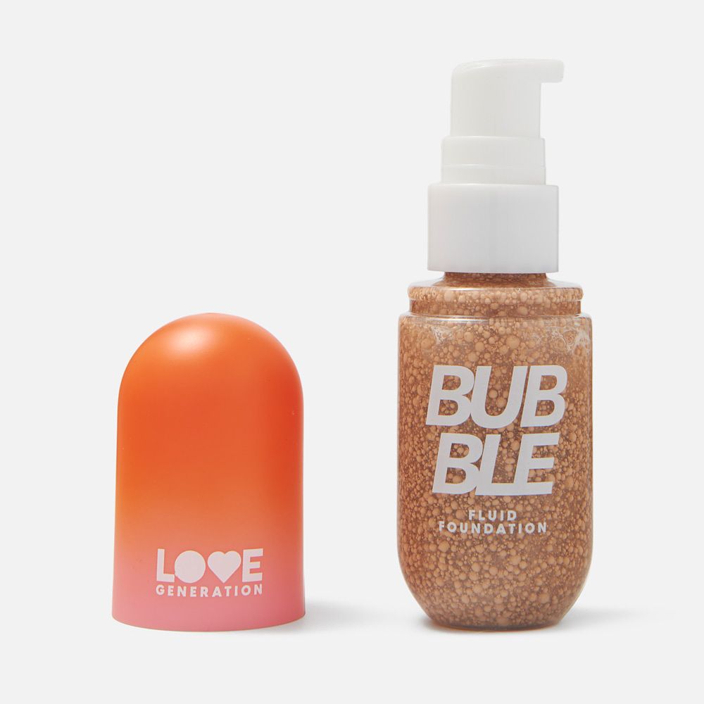 Изображение товара Флюид тональный Love Generation Bubble для лица, сияющий финиш, №02 Бежевый, 40 мл