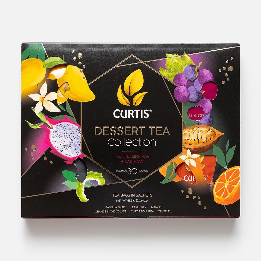 Изображение товара Ассорти чая Curtis, Dessert Tea Collection, 6 вкусов, в пакетиках, 30 шт.