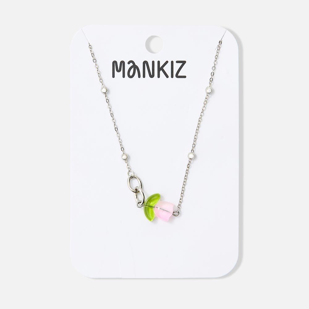 Изображение товара Подвеска Mankiz на металлической цепочке с кулоном-цветочком