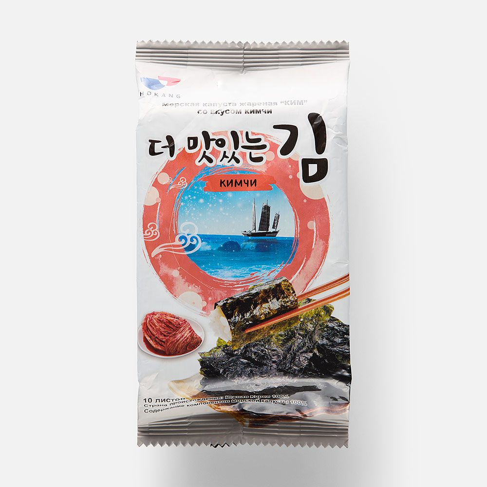 Изображение товара Морская капуста Hokang Ким, жареная, кимчи, 5 г