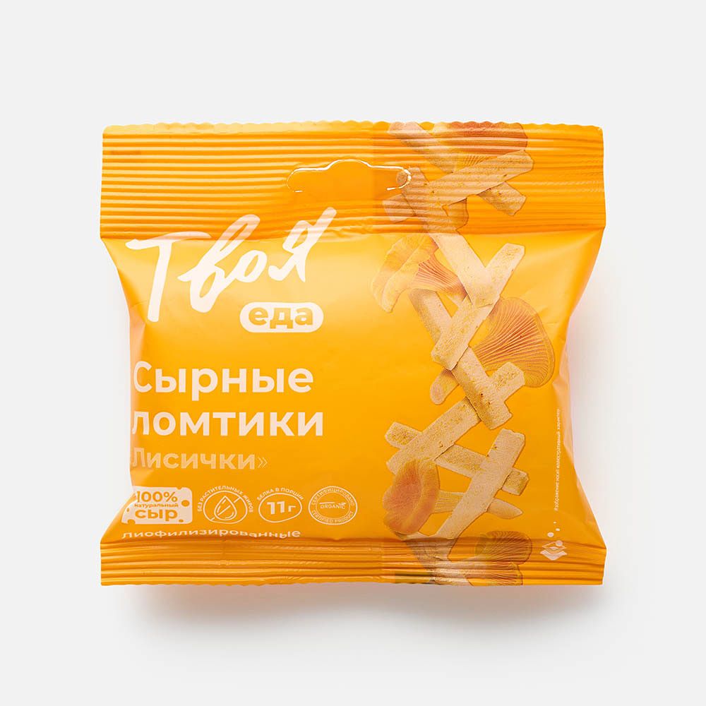 Изображение товара Сырные ломтики Твоя еда с лисичками 25 г