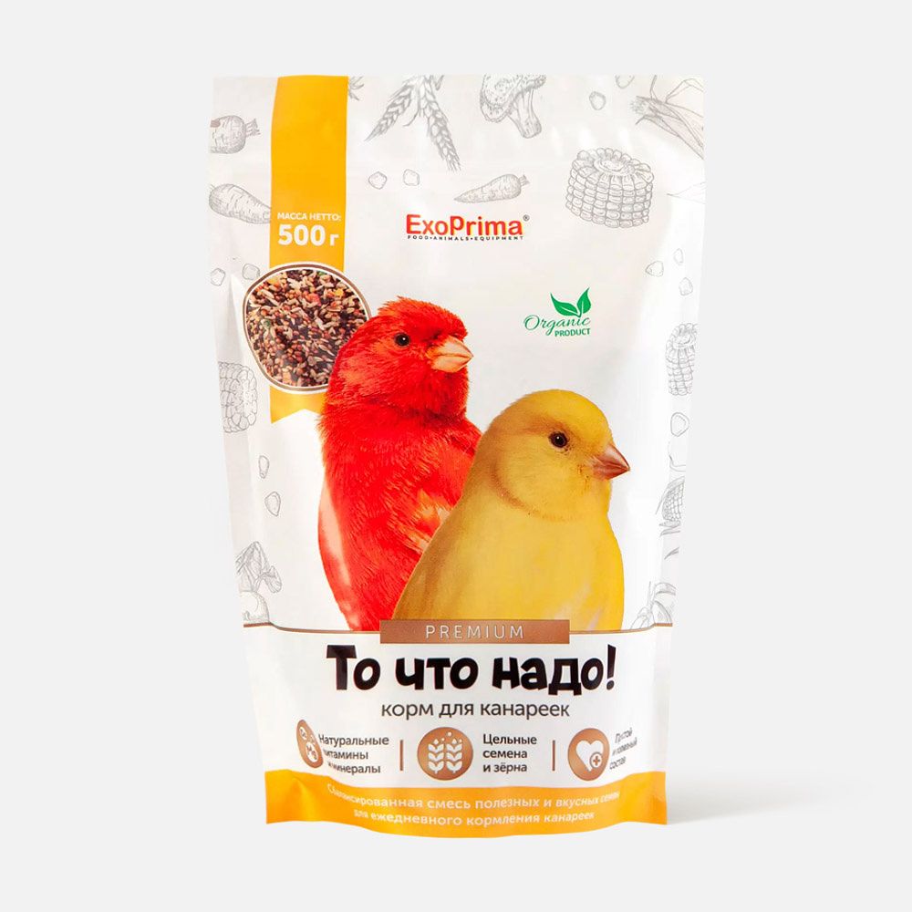Изображение товара Корм сухой Exoprima То что надо для канареек, 500 г