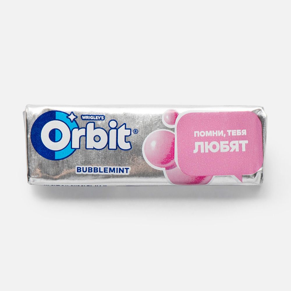 Изображение товара Жвачка Orbit, White Bubblemint, без сахара, 13,6 г