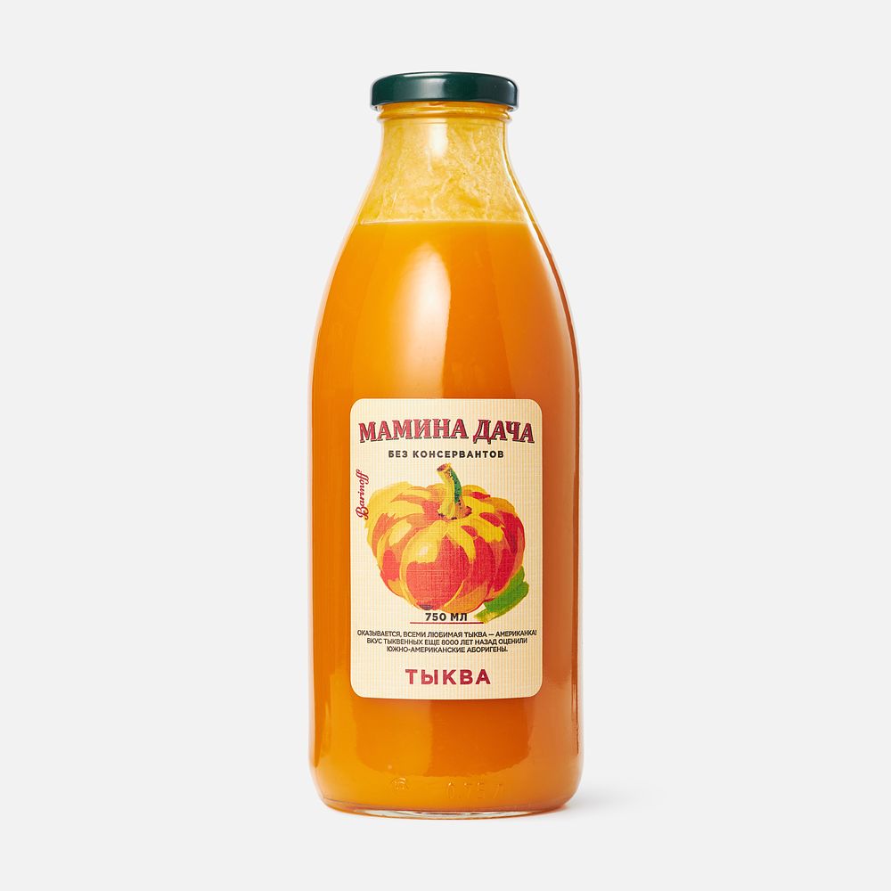 Изображение товара Тыквенный нектар Мамина дача, с мякотью, 0,75 л