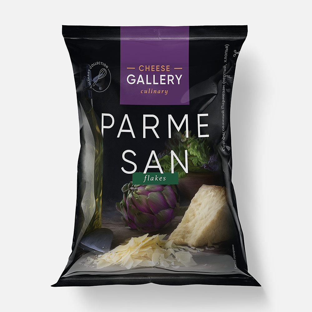 Изображение товара Пармезан Cheese Gallery, твёрдый, хлопья, 100 г