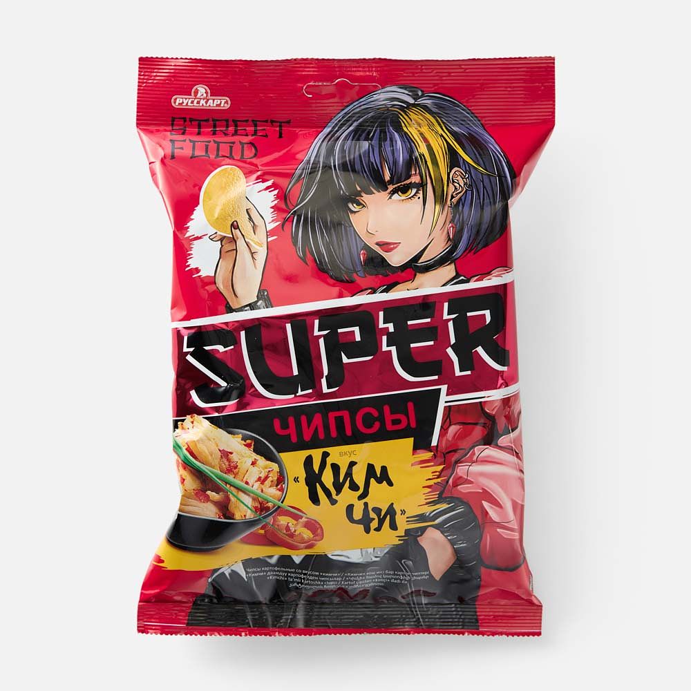 Изображение товара Чипсы Super, кимчи, 70 г