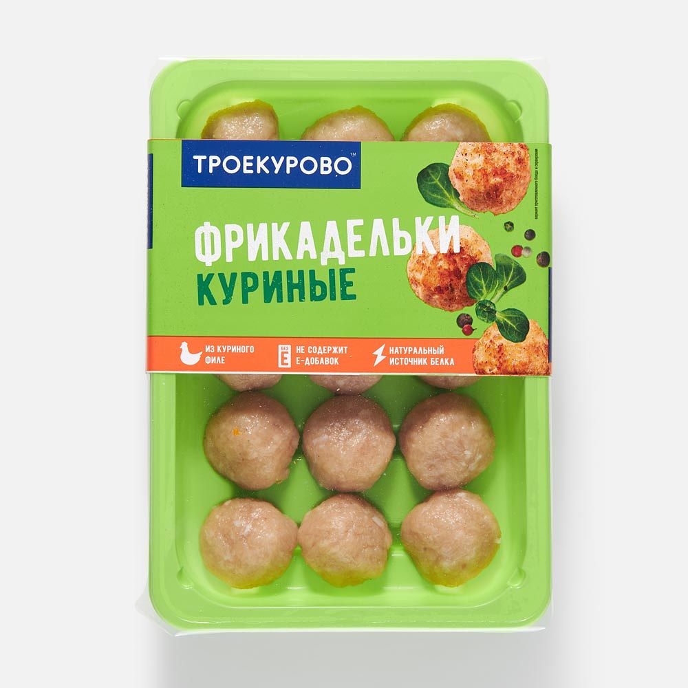 Изображение товара Куриные фрикадельки Троекурово, охлаждённые, 300 г