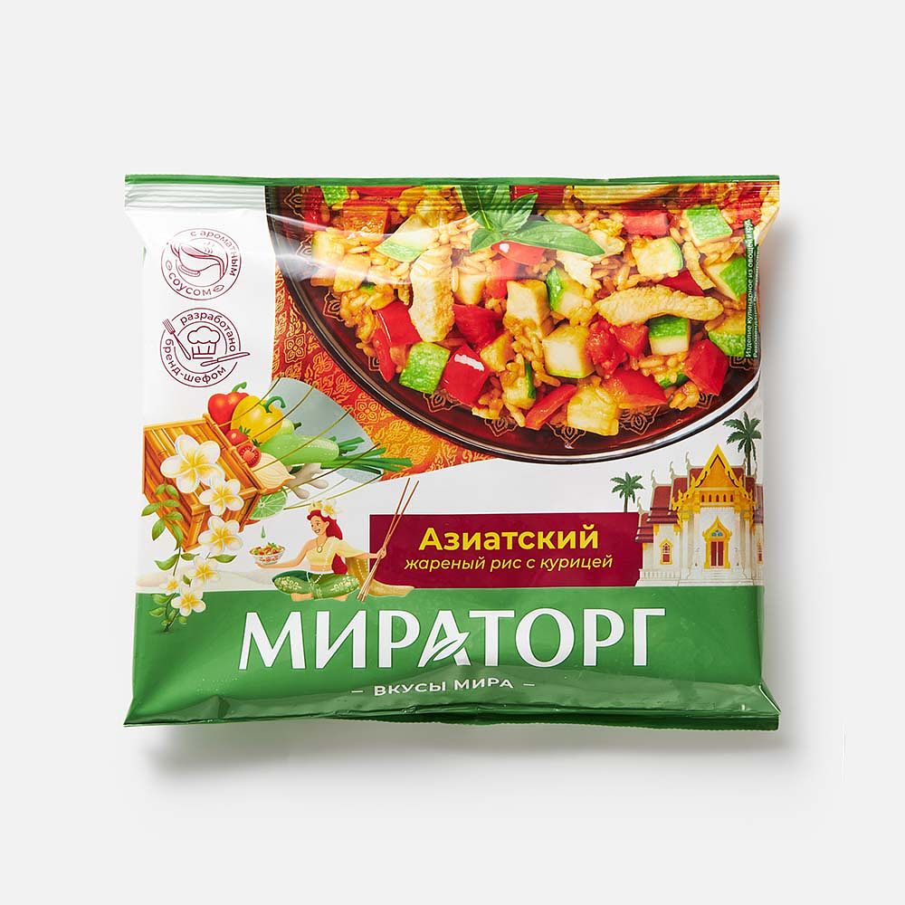 Изображение товара Мираторг Азиатский жареный рис с курицей 400 г замороженное блюдо