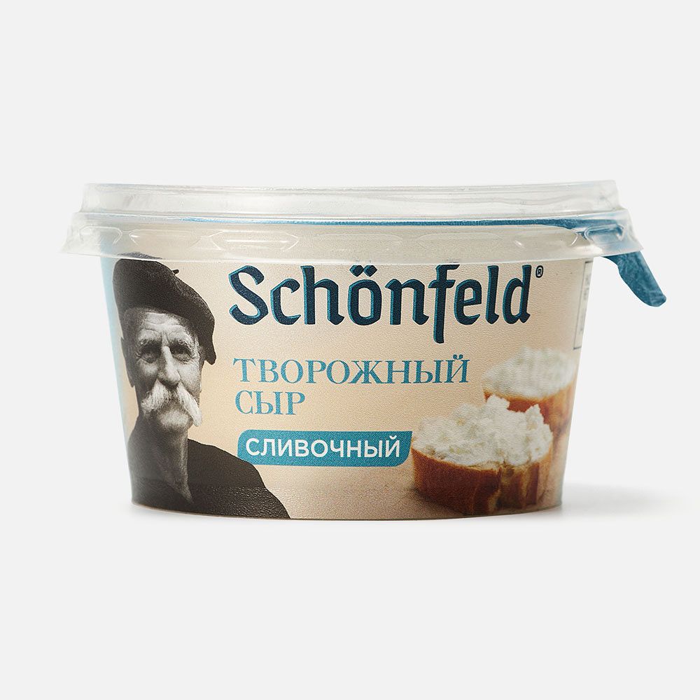 Изображение товара Творожный сыр Schönfeld, сливочный, 65%, 140 г