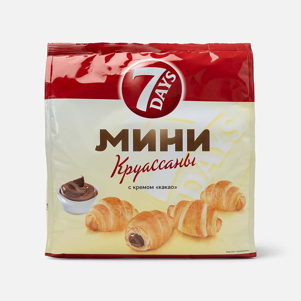 Изображение товара Мини-круассаны 7 Days, с кремом какао, 265 г